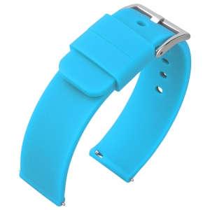 Silicone Rubberen Horlogebandje Lichtblauw