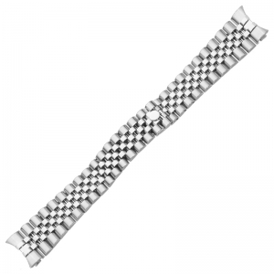 Jubilee Horlogeband 'type Rolex' Roestvrij Staal Doorlopend 20mm