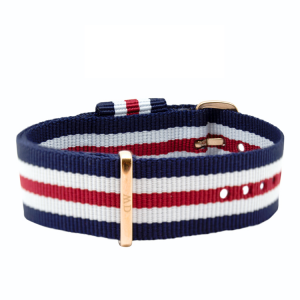 Daniel Wellington 20mm Classic Canterbury NATO Horlogebandje Ros� Gouden Gesp