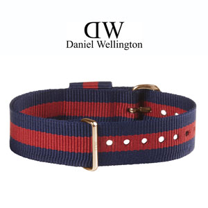 Daniel Wellington 18mm Classic Oxford NATO Horlogebandje Rose Gouden Gesp