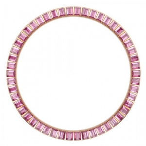 Marc Coblen / TW Steel Bezel 45mm Ros Staal Roze Stenen - MCB45R209