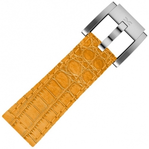 Marc Coblen / TW Steel Horlogeband Oranje Leer Alligator 22mm