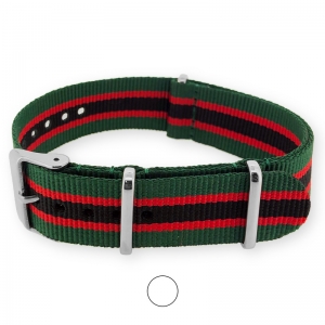 Regimental Green Red Black NATO G10 Military Nylon Strap