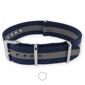 Regimental Navy Gray NATO G10 Military Nylon Strap