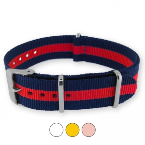 Regimental Navy Red NATO G10 Military Nylon Strap