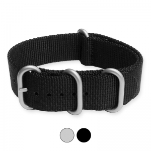 TW Steel Heavy Duty NATO Strap Black - MATTE/PVD