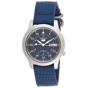 Seiko 5 Horlogeband SNK807 Blauw Canvas 18mm