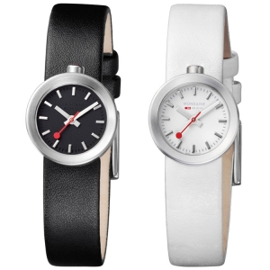 Mondaine Aura horlogebandje wit of zwart type 30324