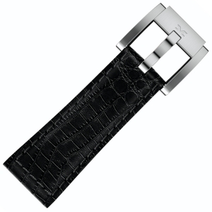 Marc Coblen / TW Steel Horlogeband Zwart Leer Alligator 22mm