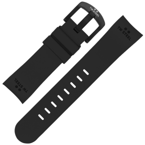 TW Steel Horlogebandje TW43 - Zwart Rubber 24mm