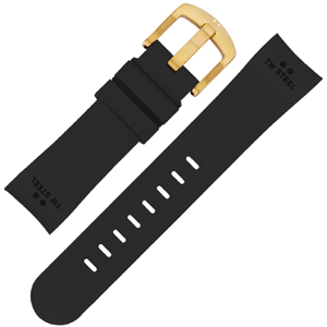 TW Steel Horlogebandje TW28, TWA28 - Zwart Rubber 22mm