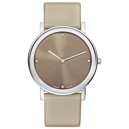 Danish Design Horlogeband IQ14Q1042 Grijsbruin Leer