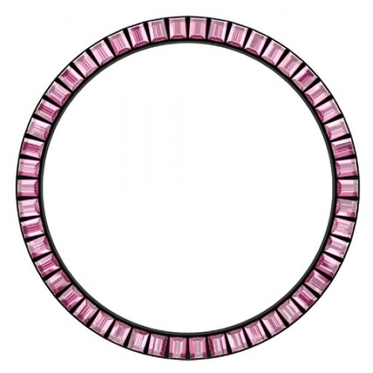 Marc Coblen / TW Steel Bezel 45mm Zwart Staal Roze Stenen - MCB45B209