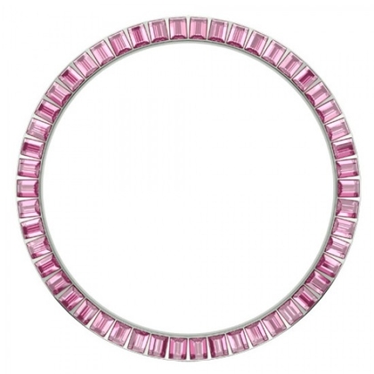 Marc Coblen / TW Steel Bezel 45mm Roestvrij Staal Roze Stenen - MCB45S209