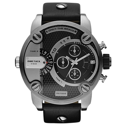 Diesel DZ7256 Horlogeband Zwart Leer