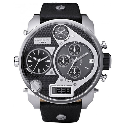 Diesel DZ7125 Horlogeband Zwart Leer 