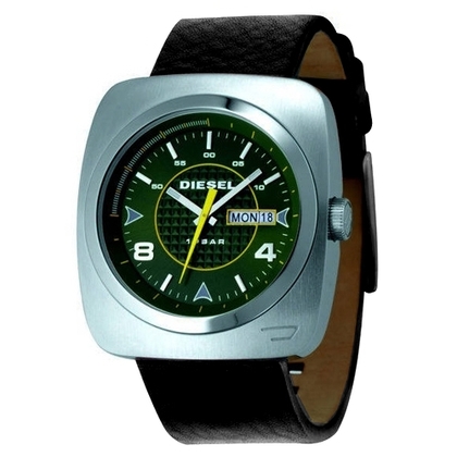Diesel DZ1148 Horlogeband Zwart Leer
