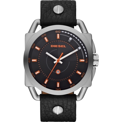 Diesel DZ1578 Horlogeband Zwart Leer