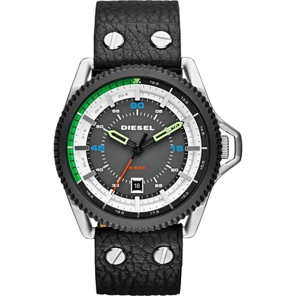 Diesel DZ1717 Horlogeband Zwart Leer 