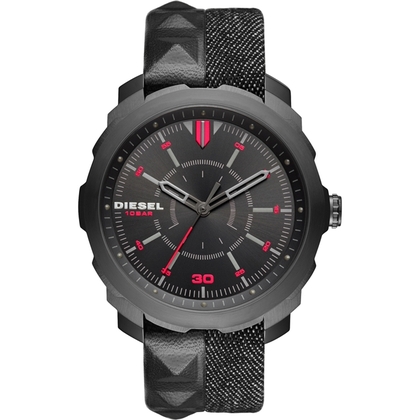 Diesel DZ1785 Horlogeband Zwart Denim Leer 