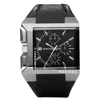 Diesel DZ4172 Horlogeband Zwart Leer