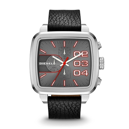 Diesel DZ4304 Horlogeband Zwart Leer 