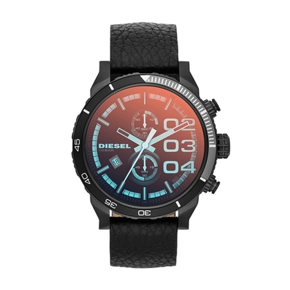 Diesel DZ4311 Horlogeband Zwart Leer