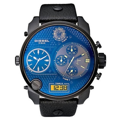 Diesel DZ7127 Horlogeband Zwart Leer 