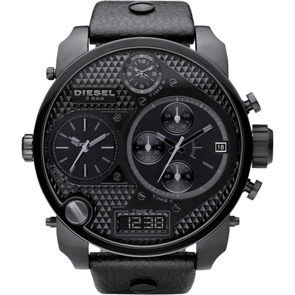 Diesel DZ7193 Horlogeband Zwart Leer 