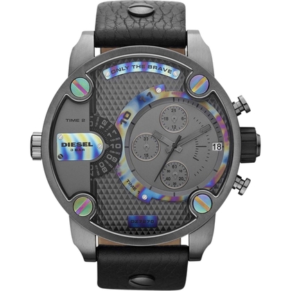 Diesel DZ7270 Horlogeband Zwart Leer