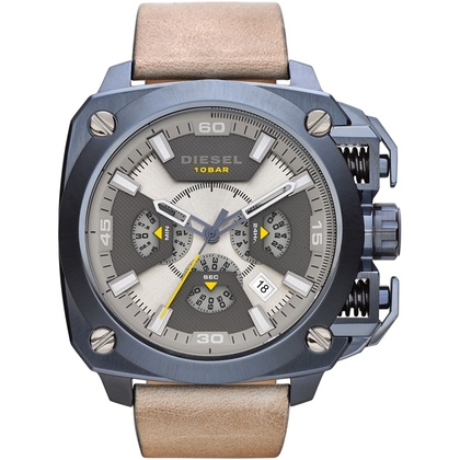 Diesel DZ7342 Horlogeband Beige Leer