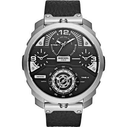 Diesel DZ7379 Horlogeband Zwart Leer 