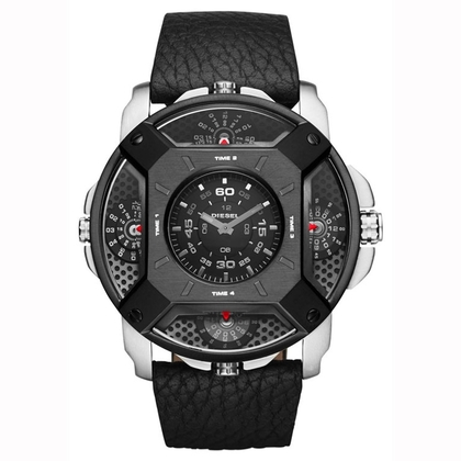 Diesel DZ7384 Horlogeband Zwart Leer 