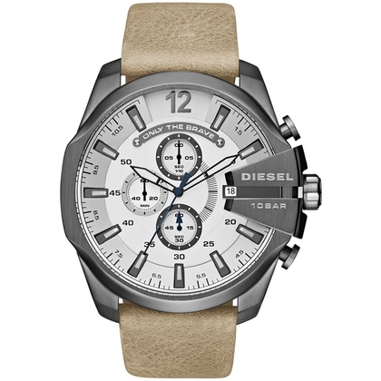 Diesel DZ4359 Horlogeband Beige Leer