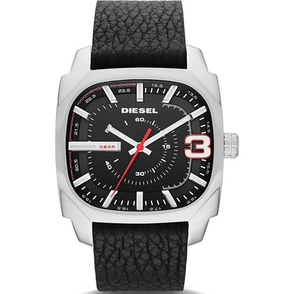 Diesel DZ1652 Horlogeband Zwart Leer 
