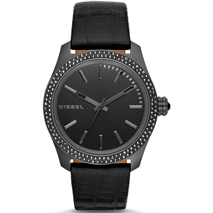 Diesel DZ5436 Horlogeband Zwart Leer 