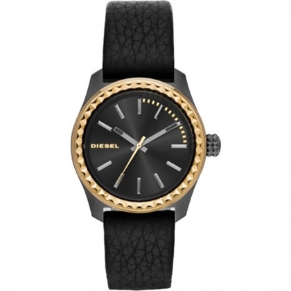 Diesel DZ5408 Horlogeband Zwart Leer 
