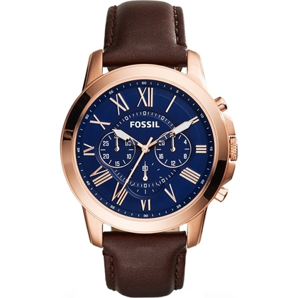 Fossil FS5068 Horlogeband Bruin Leer 