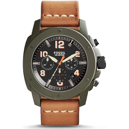 Fossil FS5035 Horlogeband Bruin Leer  