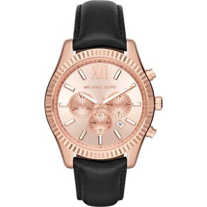 Michael Kors MK8516 Horlogeband Zwart Leer 