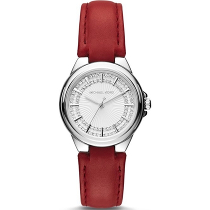 Michael Kors MK2474 Horlogeband Rood Leer