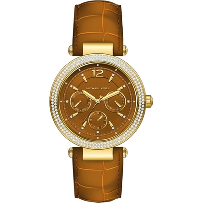 Michael Kors MK2546 Horlogeband Bruin Leer 