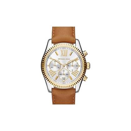 Michael Kors MK2420 Horlogeband Bruin Leer 