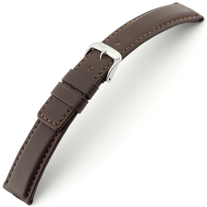 Rios Solid Horlogebandje Rundsleer Bruin