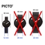 Picto Horlogebandje Rood Rubber - 12mm