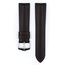 Hirsch James Performance Horlogeband Donkerbruin Leer / Zwart Rubber