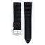 Hirsch James Performance Horlogeband Donkerbruin Leer / Zwart Rubber
