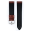 Hirsch Paul Performance Horlogeband Bruin Leer / Zwart Rubber
