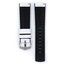 Hirsch Tiger Performance Horlogeband Wit Leer / Zwart Rubber