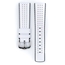 Hirsch Tiger Performance Horlogeband Wit Leer / Zwart Rubber